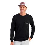 Huk KC Freshwater Icon Pocket Long-Sleeve T-Shirt - Men's Black