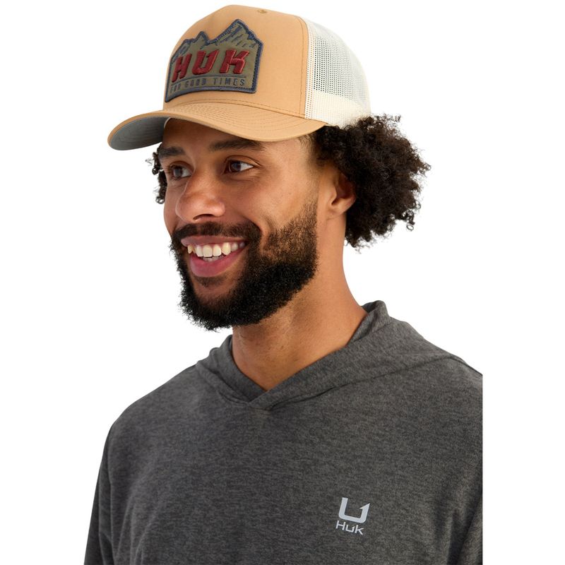 Huk Leeward Lightweight Fleece Hoodie - Men's Volcanic Ash Heather