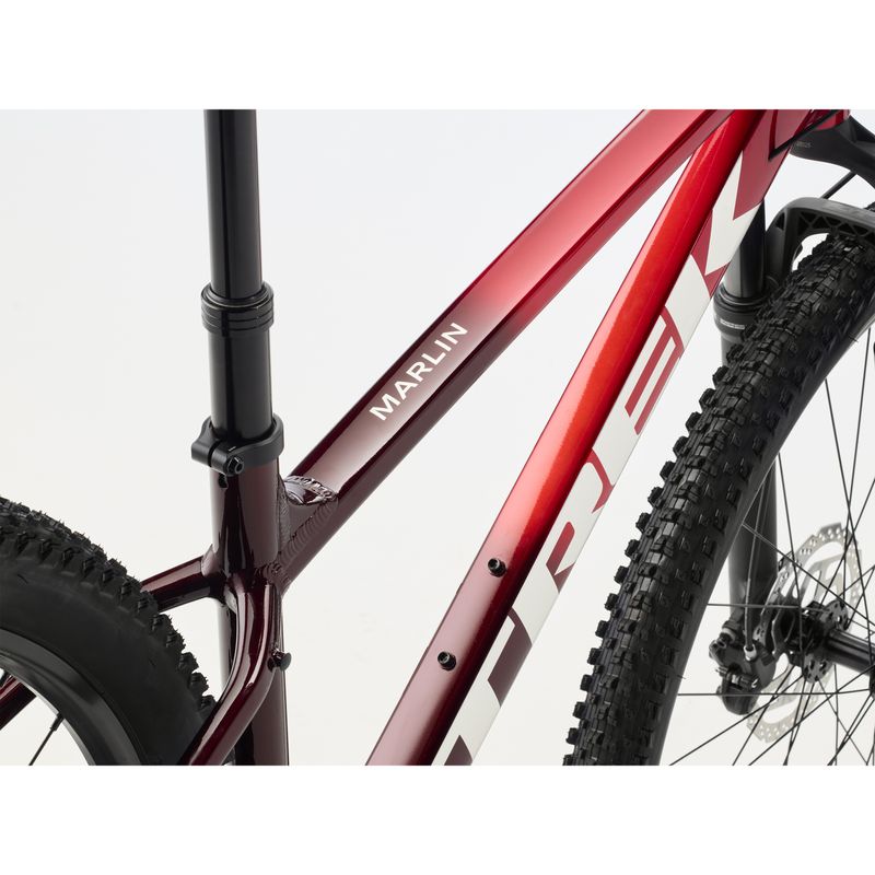 Trek Marlin 7 Gen 3 Bike - 2026 Fury Red Lithium Grey Fade