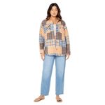 Roxy Overlander Plaid Jacket - Women's Captains Blue Portos Patchwork