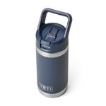 YETI Rambler Jr 12 oz Water Bottle with Straw Cap Navy