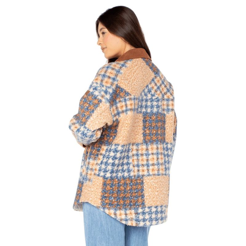 Roxy Overlander Plaid Jacket - Women's Captains Blue Portos Patchwork