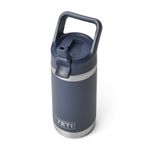 YETI Rambler Jr 12 oz Water Bottle with Straw Cap Navy