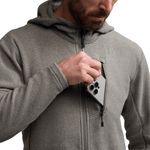 SITKA Snowcrest Full-Zip Hoodie Fleece - Men's Woodsmoke Heather
