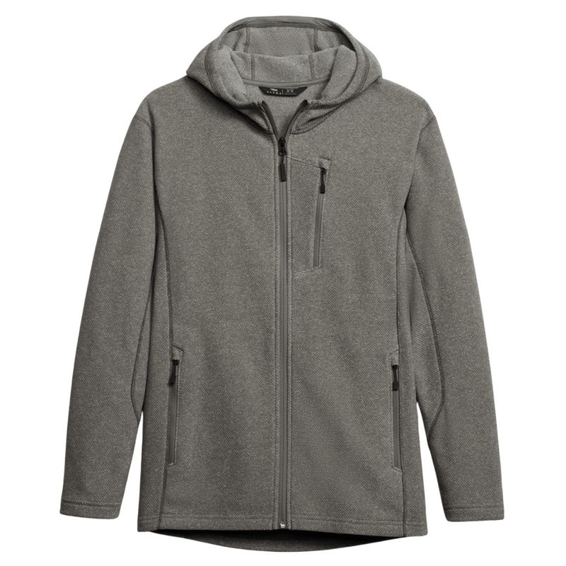 SITKA Snowcrest Full-Zip Hoodie Fleece - Men's Woodsmoke Heather