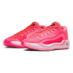 Nike Luka 4 White Cement Basketball Shoe - Men's Flash Crimson / Black Sunset Pulse White