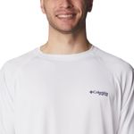 Columbia Terminal Tackle Shirt - Men's White/Nightshade Logo