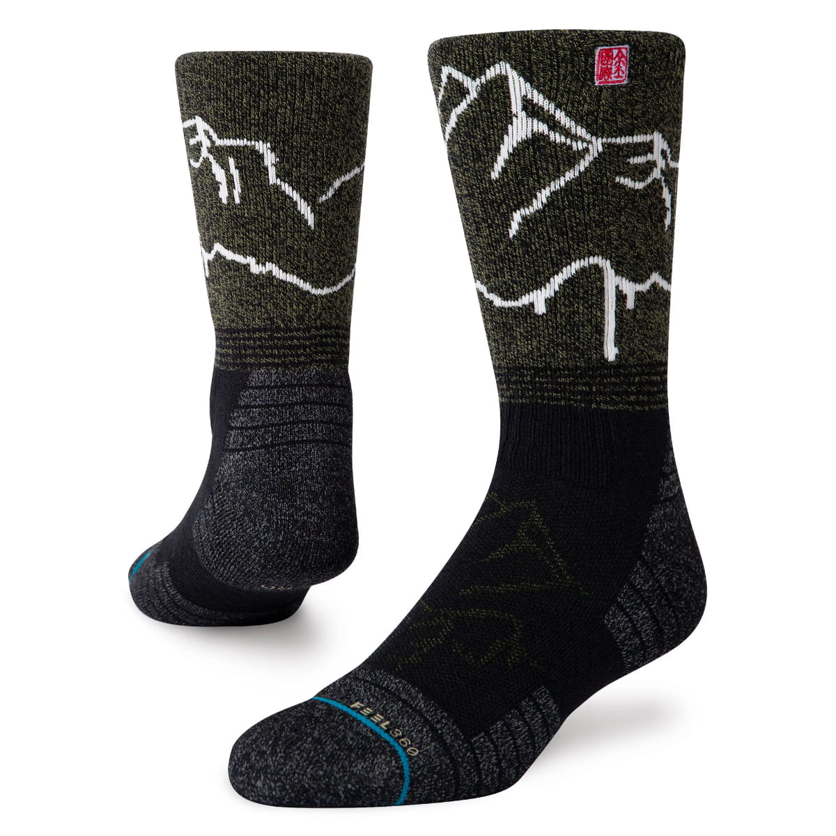 Women Men Social Media Pattern Cushion Crew Socks