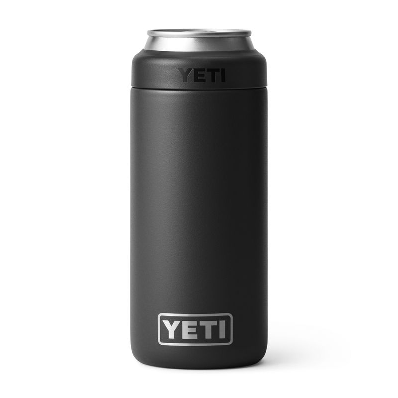 YETI Rambler Colster Slim 12 oz Can Cooler Black
