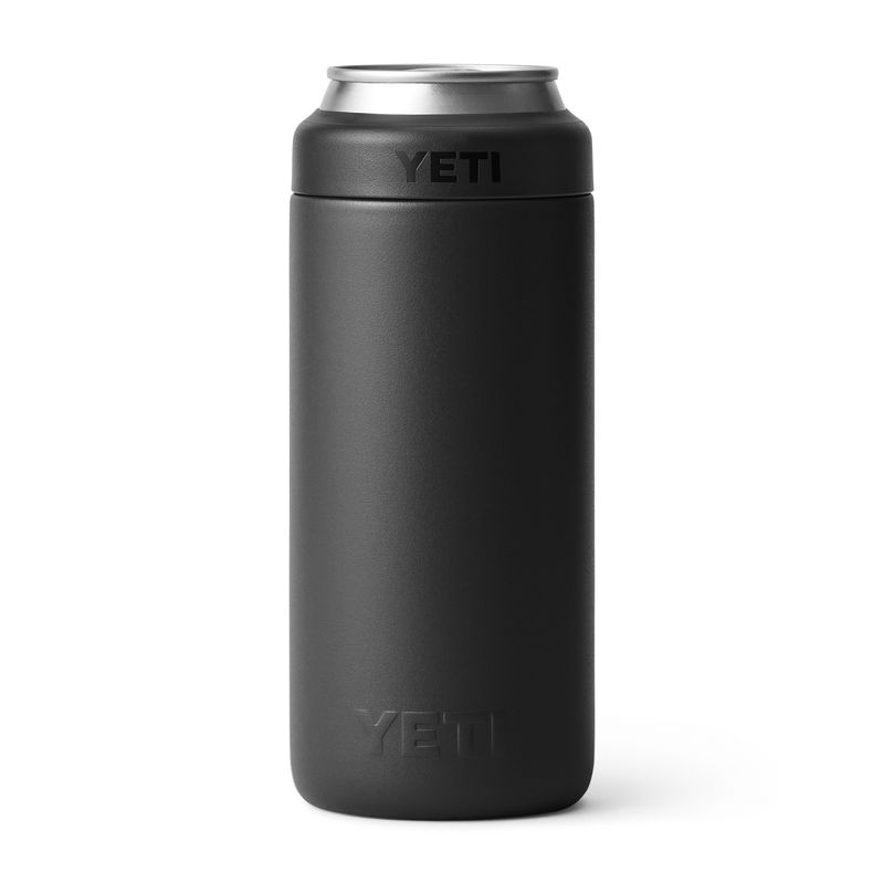 YETI Rambler Colster Slim 12 oz Can Cooler Black