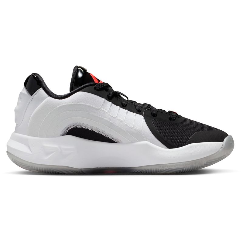 Jordan Luka 4 Basketball Shoe - Youth White / Bright Crimson / Black / Wolf Grey