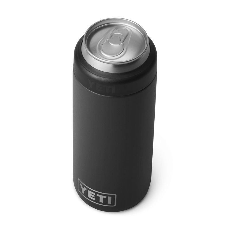 YETI Rambler Colster Slim 12 oz Can Cooler Black