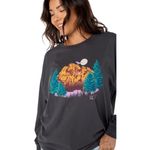 Roxy Mountains Majesty Oversized Long-Sleeve T-Shirt - Women's Phantom Mountains Majesty OLS