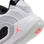 Jordan Luka 4 Basketball Shoe - Youth White / Bright Crimson / Black / Wolf Grey