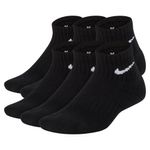 Nike Everyday Ankle Sock - Youth (6 Pack) Black / White