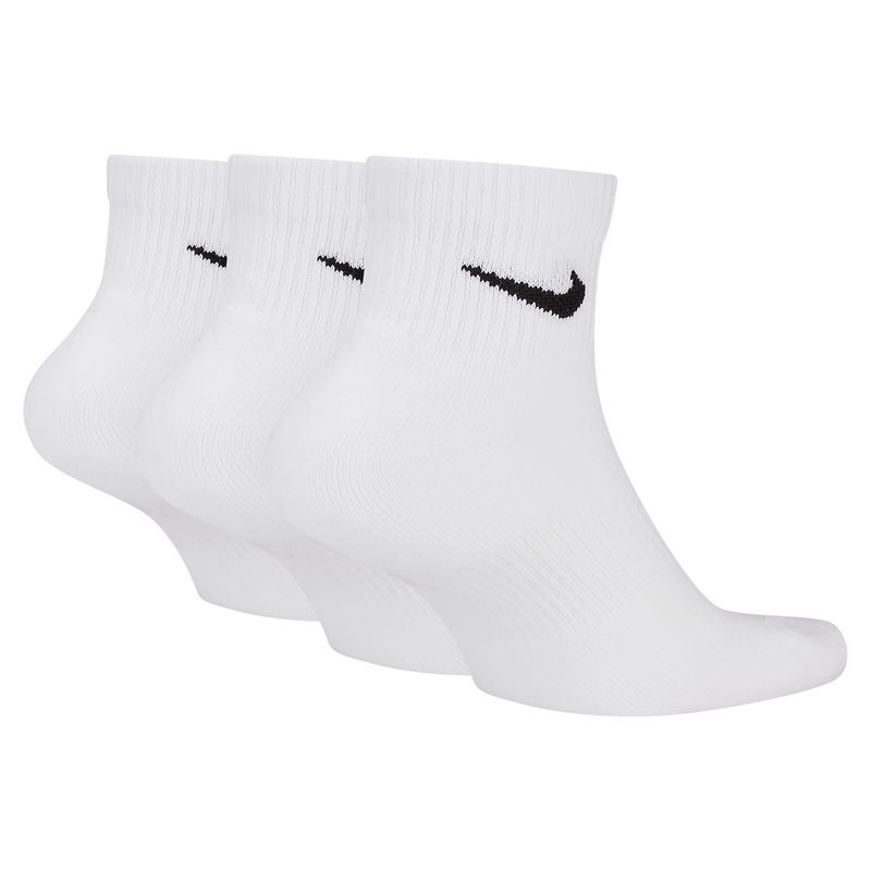 Nike Everyday Plus Cushioned Ankle Sock (3 Pack) White / Black