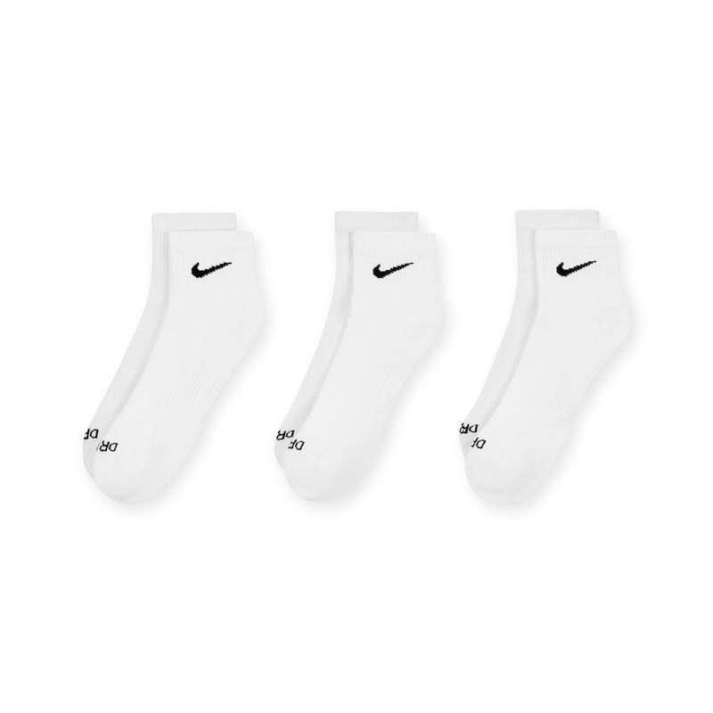 Nike Everyday Plus Cushioned Ankle Sock (3 Pack) White / Black