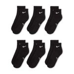 Nike Everyday Ankle Sock - Youth (6 Pack) Black / White
