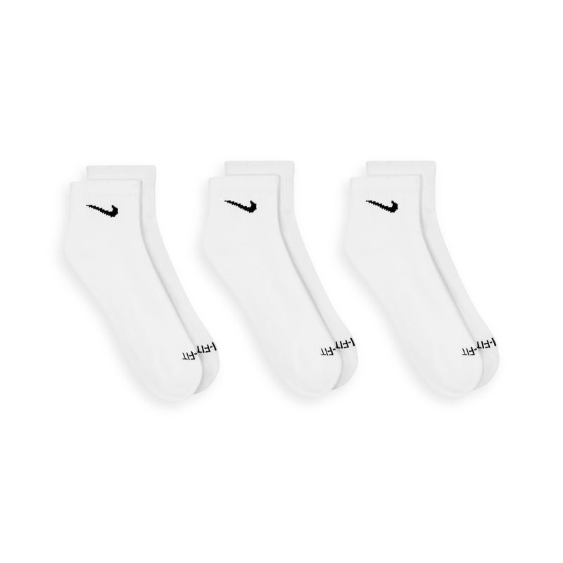 Nike Everyday Plus Cushioned Ankle Sock (3 Pack) White / Black