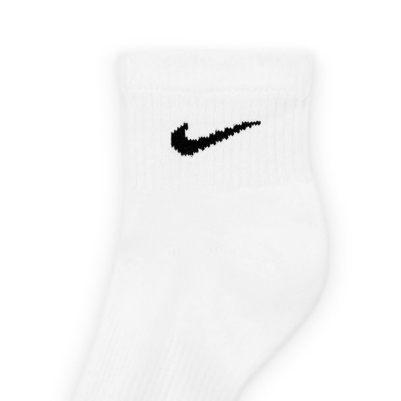 Nike Everyday Plus Cushioned Ankle Sock (3 Pack) White / Black