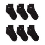 Nike Everyday Ankle Sock - Youth (6 Pack) Black / White