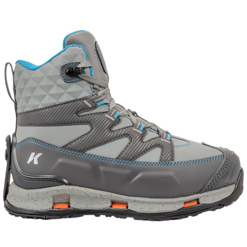 Korkers Bantam Lite Sole with Felt and Kling-On - Women's Grey / Aqua