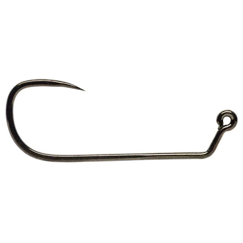 Fulling Mill Jig Force Long Barbless Hook Black Nickel