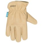 Kinco HydroFlector Lined Water-Resistant Premium Grain Cowhide Driver Glove Light Tan