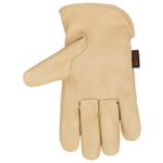 Kinco HydroFlector Lined Water-Resistant Premium Grain Cowhide Driver Glove Light Tan