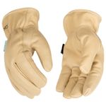 Kinco HydroFlector Lined Water-Resistant Premium Grain Cowhide Driver Glove Light Tan