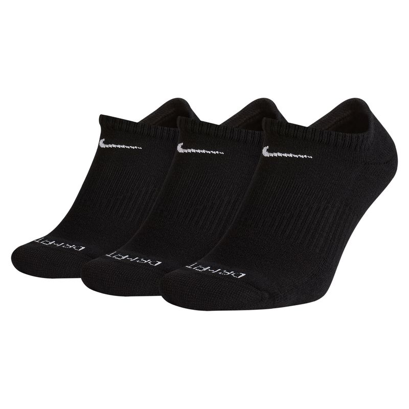 Nike Everyday Plus Cushion No-Show Sock (3 Pack) Black / White