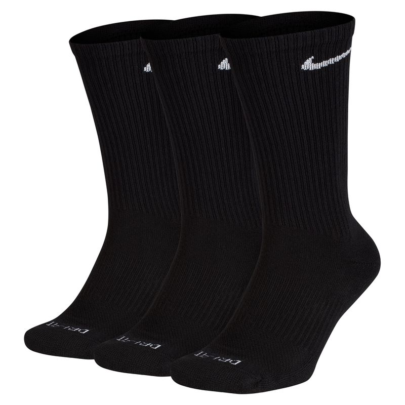 Nike Everyday Plus Cushioned Crew Sock (3 Pack) Black / White