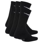 Nike Everyday Cushioned Crew Sock - Kids' (6 Pack) Black / White