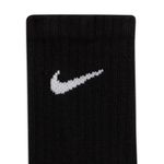 Nike Everyday Cushioned Crew Sock - Kids' (6 Pack) Black / White