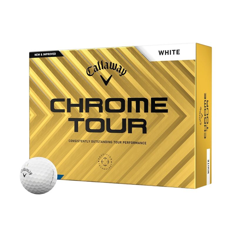 Callaway Golf Chrome Tour Truvis Just Tap It In Golf Ball (12 Pack) White / Just Tap It In