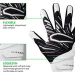 Cutters Gloves Game Day Pro Receiver Football Glove Black