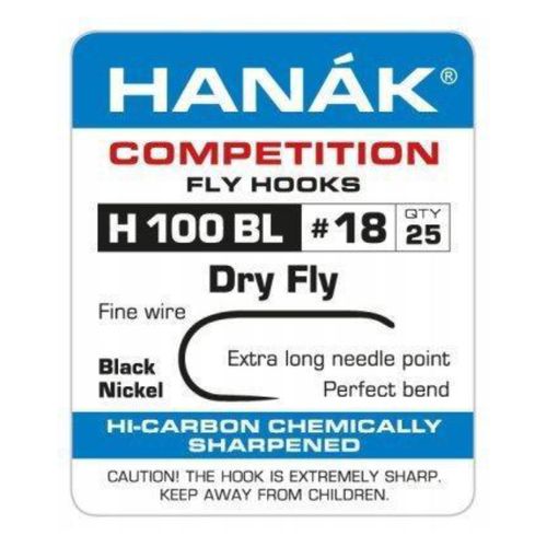 Hanak Hooks Model 100 BL Dry Fly 25 Pack
