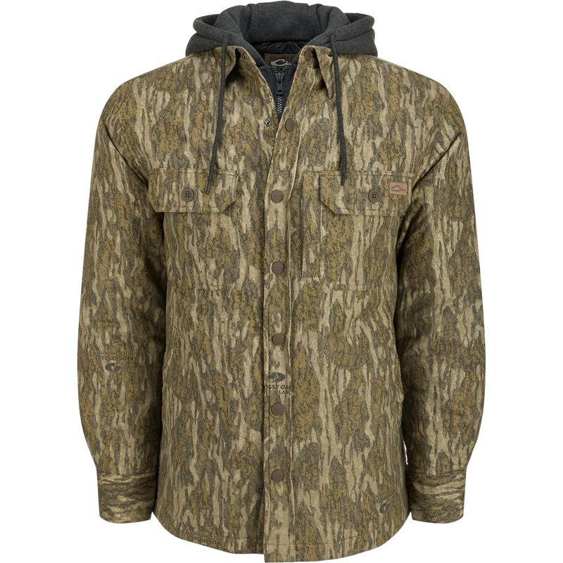Drake Waterfowl The Campfire Flannel Hoodie - Men's Bottomland
