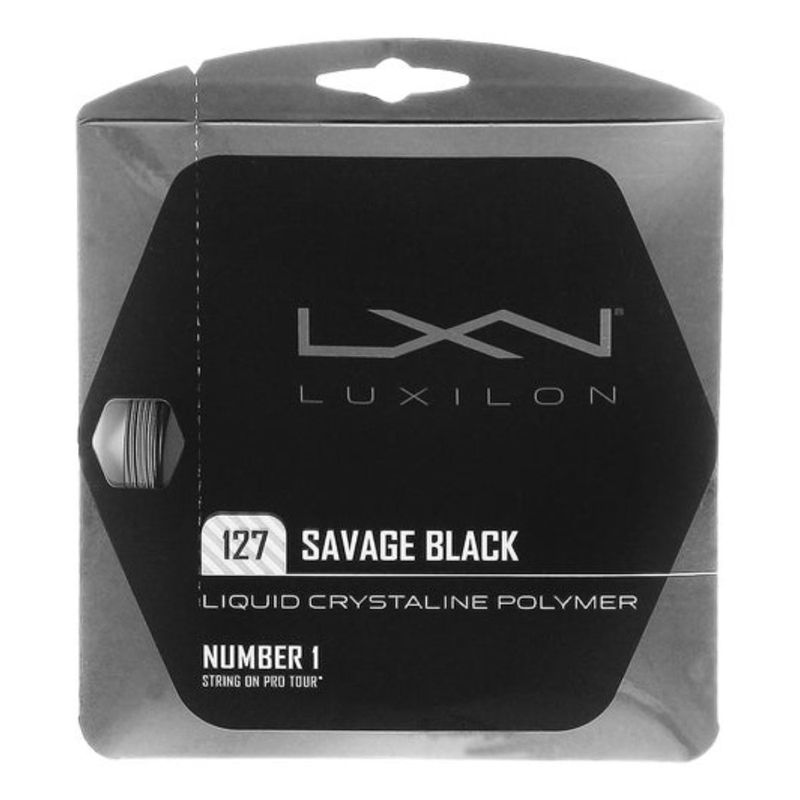 Luxilon Savage White 127 Tennis String 16 Guage Brand New 