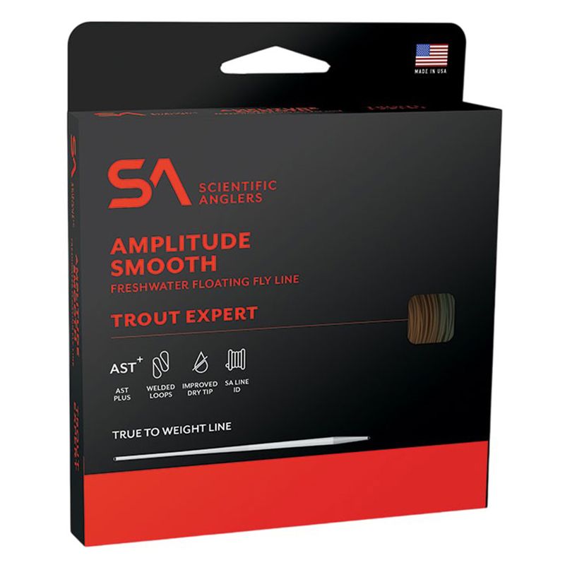 Scientific Anglers Amplitude Smooth Trout Expert Fly Line Leather / Sage Green / Buckskin