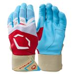 EvoShield Carbyne X-SRZ Red White & Ice Baseball Batting Glove - Kids' Red / White / Ice