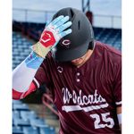 EvoShield Carbyne X-SRZ Red White & Ice Baseball Batting Glove - Kids' Red / White / Ice