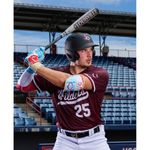 EvoShield Carbyne X-SRZ Red White & Ice Baseball Batting Glove - Kids' Red / White / Ice