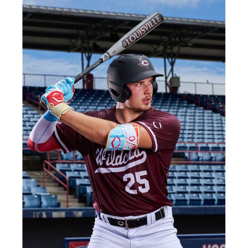 EvoShield Carbyne X-SRZ Red White & Ice Baseball Batting Glove - Kids' Red / White / Ice