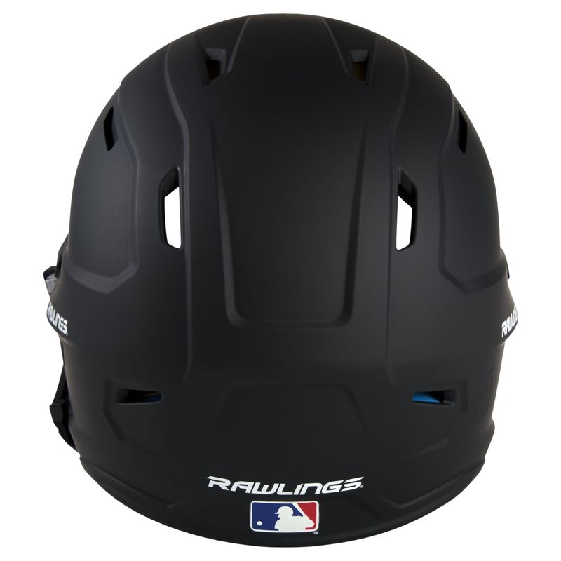 Rawlings Mach Adjust With RHB Extension Batting Helmet Black