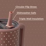 HydroJug Traveler 40 oz Stainless Tumbler Dottie