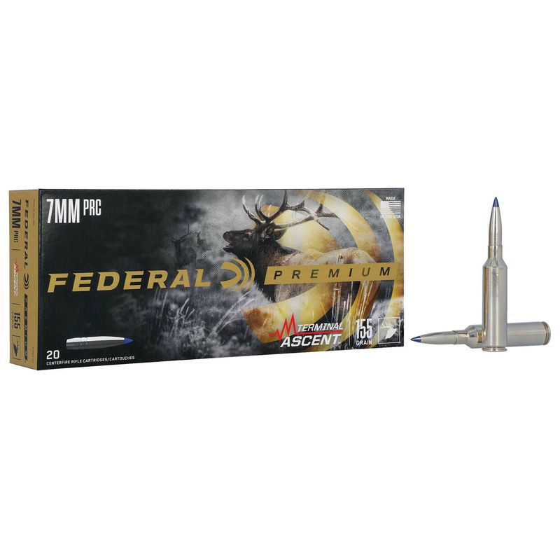 Federal Premium 7 mm PRC 155 Grain Terminal Ascent Ammo 20 Rounds 155GR TERMINAL ASCENT