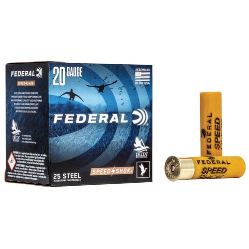 Federal Speed-Shok 20 Gauge 3 Shot 3" 7/8 oz Ammo 25 Rounds