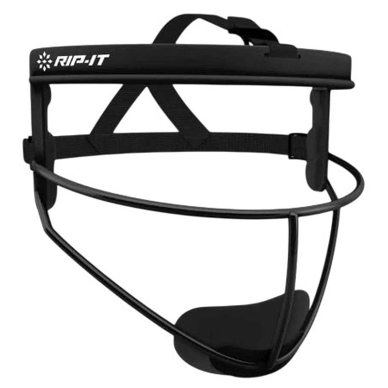 RIP-IT Defense Pro Matte Softball Fielder's Face Mask - Women's Matte Black