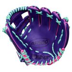 Wilson A2000 DP15SS Baseball Glove - 2025 Purple / Purple SuperSkin / Flamingo Pink / Seafoam